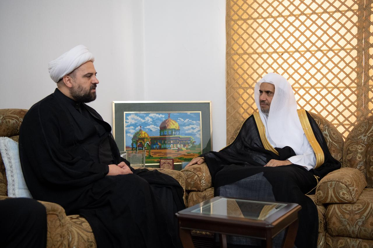 ٥- المفتي الجعفري الشيخ أحمد قبلان يستقبل امين عام رابطة العالم الإسلامي. 