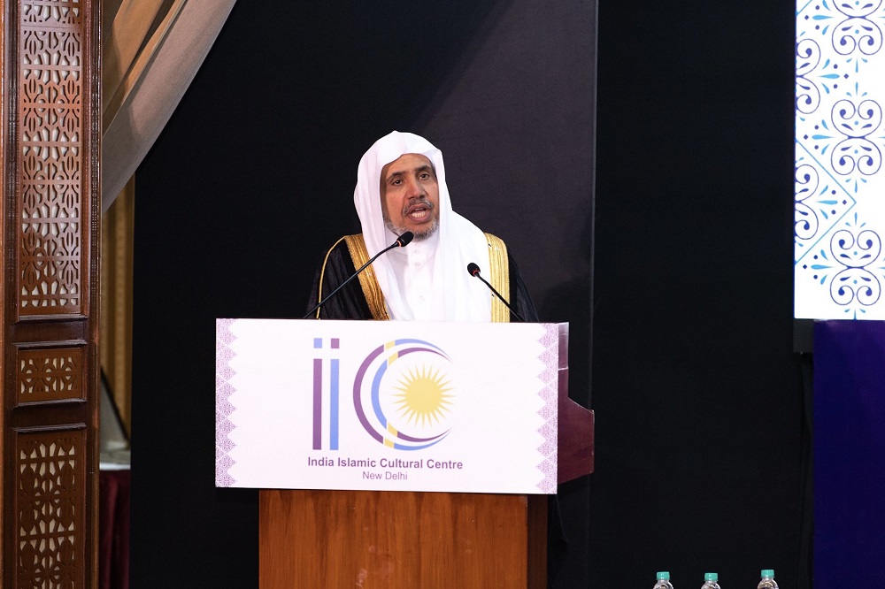 His Excellency Sheikh Dr. Mohammad Al-Issa, the Secretary-General of the MuslimWorldLeague, was hosted by the India Islamic Cultural Center, in the presence of Islamic religious leaders, muftis, scholars, intellectuals, and religious leaders of various fa