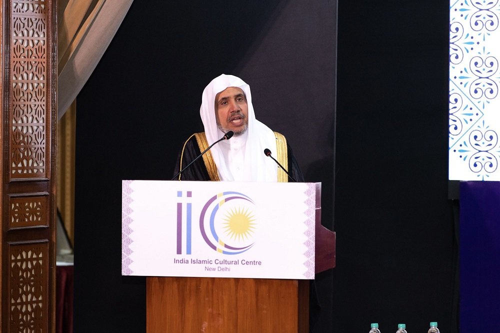His Excellency Sheikh Dr. Mohammad Al-Issa, the Secretary-General of the MuslimWorldLeague, was hosted by the India Islamic Cultural Center, in the presence of Islamic religious leaders, muftis, scholars, intellectuals, and religious leaders of various fa