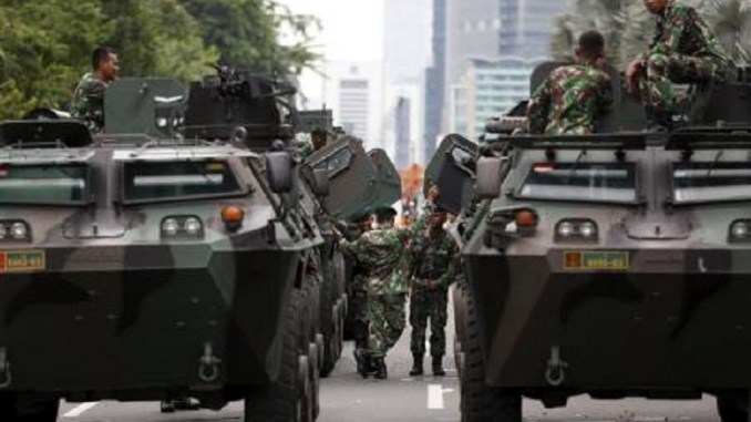 مشاركة الجيش الإندونيسي في مكافحة الإرهاب. 