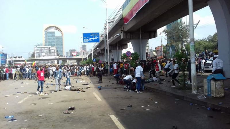  سقوط قتلى في انفجار أثناء تجمع مؤيد لرئيس الوزراء الإثيوبي 