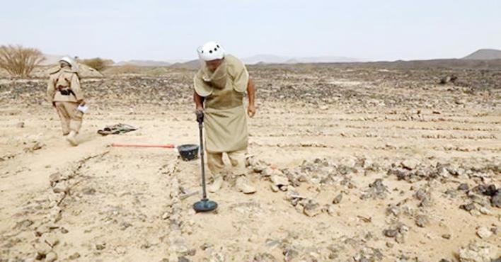 الجيش اليمني ينزع مئات الألغام من طريق رئيس في الحديدة