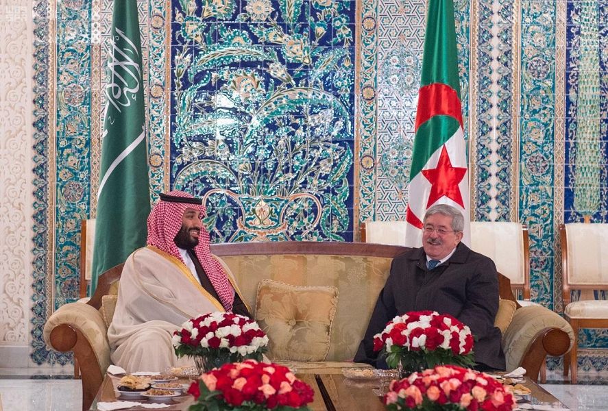 وصل صاحب السمو الملكي الأمير محمد بن سلمان بن عبدالعزيز ولي العهد السعودي امس إلى الجزائر.