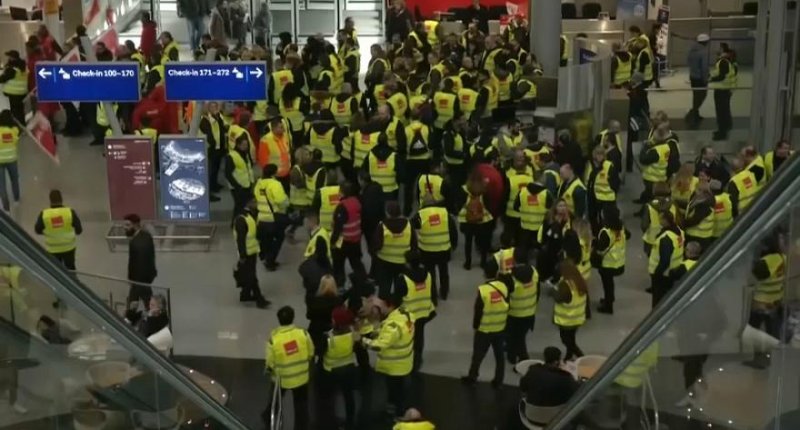 مطارات المانيا تواصل الاضراب والغاء لمئات الرحلات