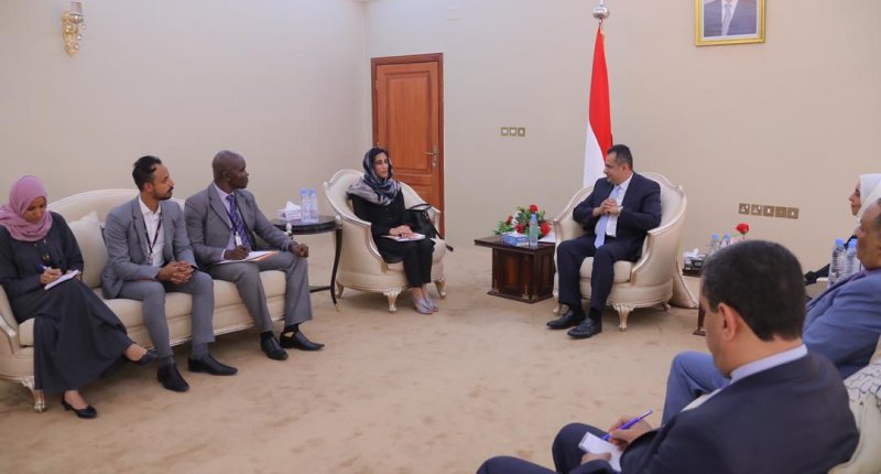 رئيس الوزراء اليمني يلتقي ممثل صندوق الأمم المتحدة للسكان