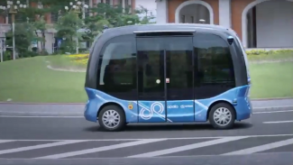 الصين تطلق حافلات صغيرة ذاتية القيادة