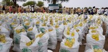 مركز الملك سلمان للإغاثة يوزع وجبات إفطار  في ولاية جنوب دارفور
