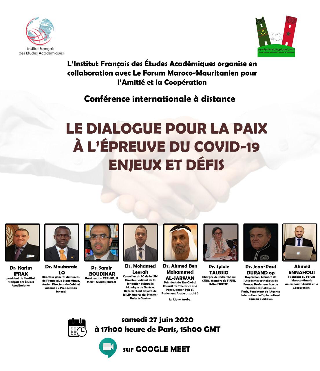 فرانسیسی انسٹیوٹ برائے اکیڈمک اسٹڈیز اور مراکشی موریطانی فورم برائے دوستی نے میثاق مکہ مکرمہ کے کردار کو سراہا