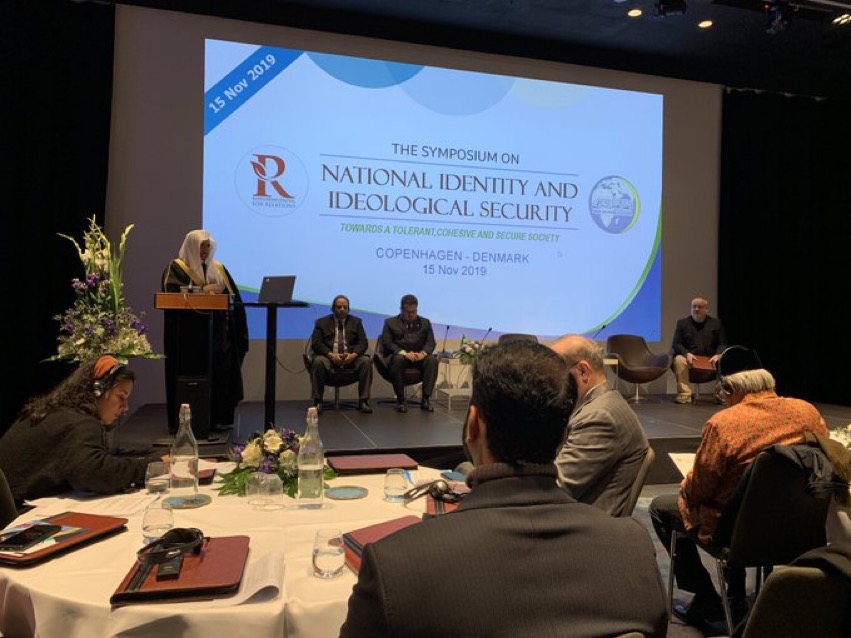 This morning in Copenhagen, HE Dr. Mohammad Alissa joins the Scandinavian Council for Relations for the Symposium on National Identity and Ideological Security MWL in Denmark