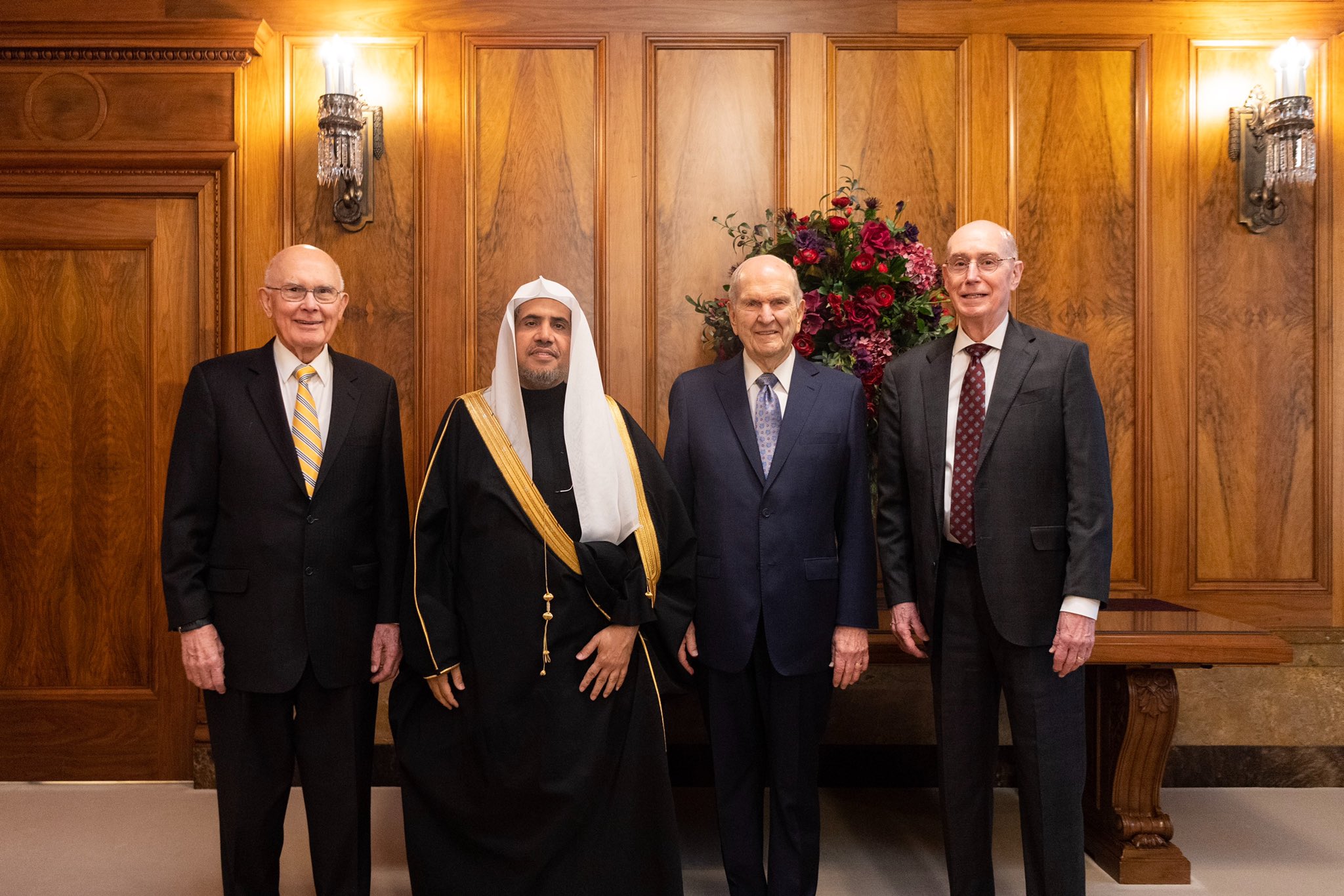 Lors d'une visite historique aux USA en novembre dernier, Mohammad Alissa  a rencontré la Première Présidence de la LDSchurch à Salt Lake City en Utah. Ils ont discuté de l'importance de la coopération et du dialogue interreligieux. 