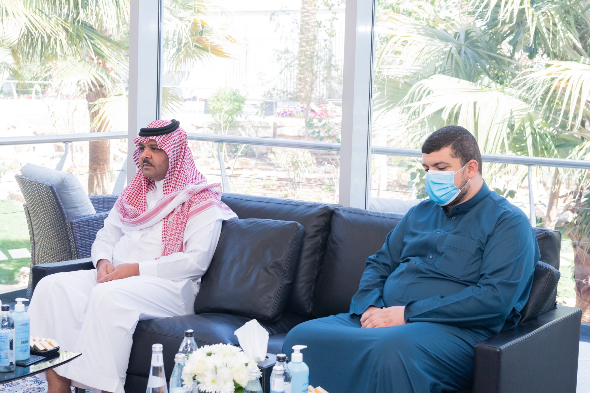 معالي الشيخ د. محمد العيسى‬⁩ يستقبل اليوم سماحة الشيخ د. أحمد حسن الطه رئيس المجمع الفقهي العراقي