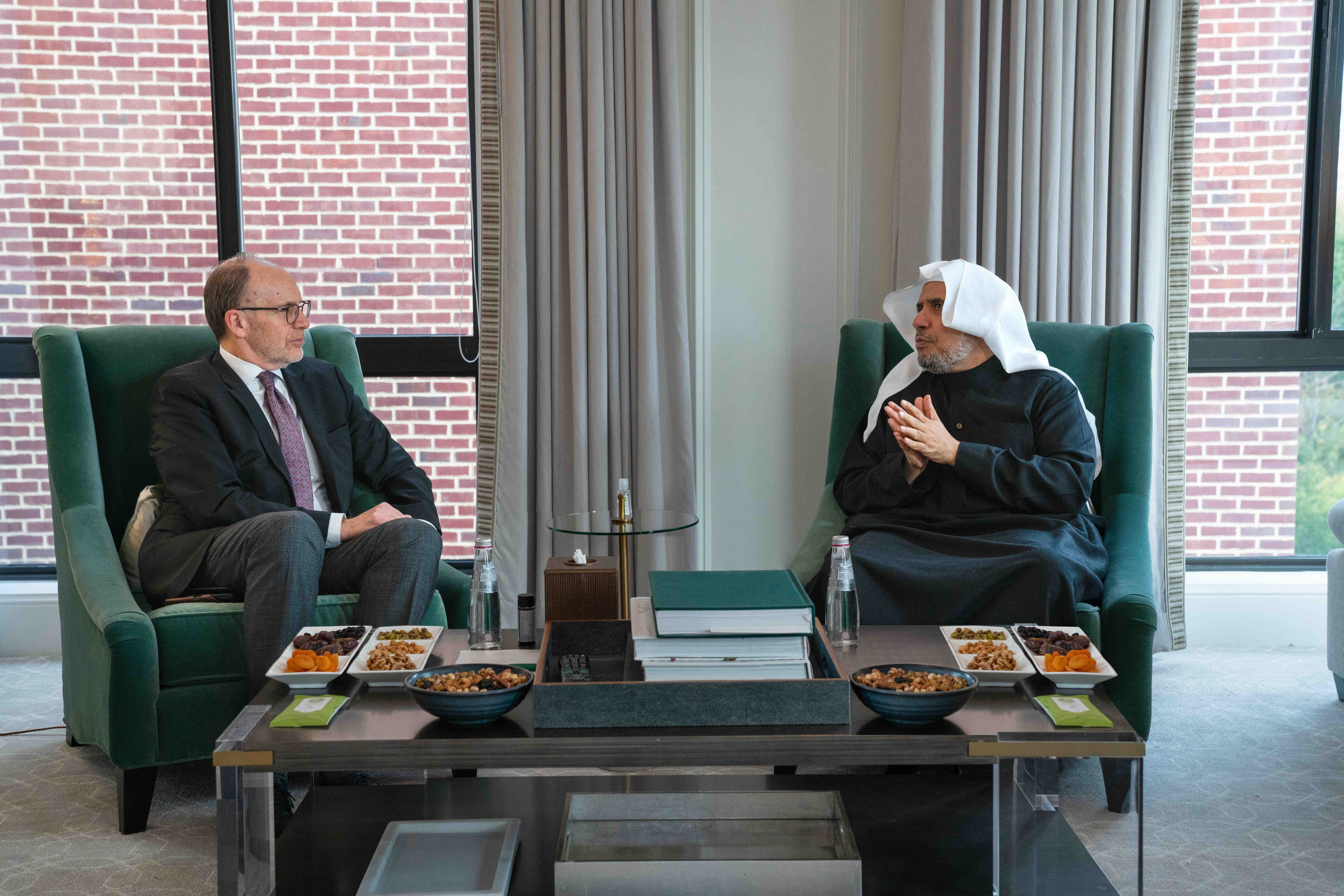 His Excellency Dr. Mohammad Alissa hosted the President of the Gulf StatesInst in Washington, Ambassador Douglas Silliman