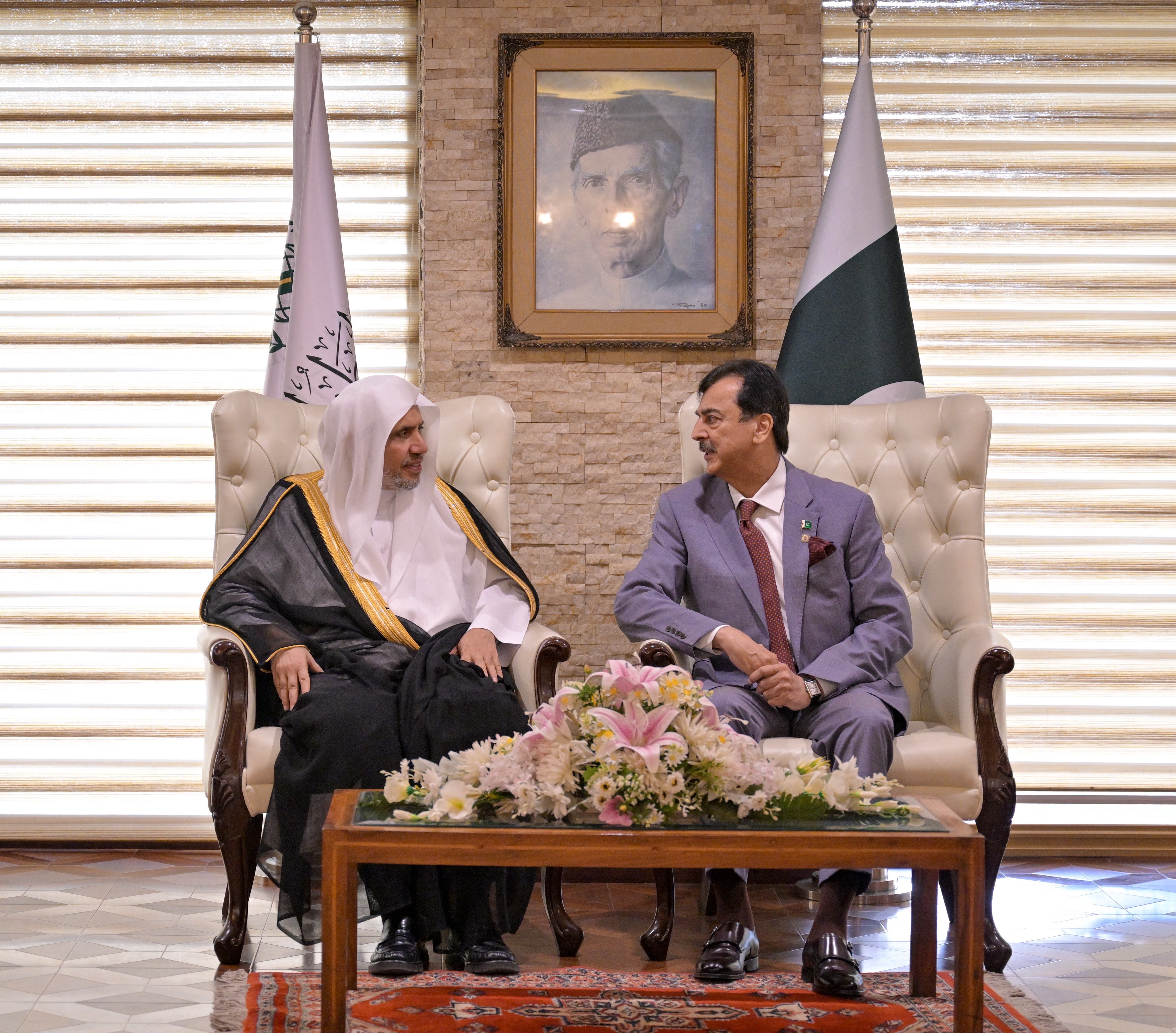 Chairman of the Senate and Chief Justice of Pakistan Receive the Secretary-General of the Muslim World League