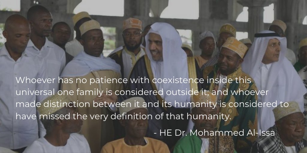 All people deserve respect, equality, and safety. We are one family and when one part is made vulnerable we are all endangered. - HE Dr. Mohammed Alissa