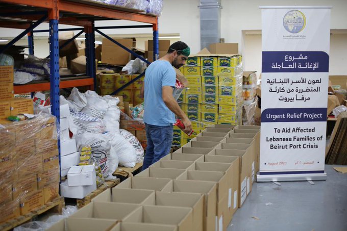 En réponse à la tragique explosion du port de Beyrouth, la LIM est venue en aide au peuple libanais, notamment par la distribution de paniers alimentaires. La mission humanitaire de la LIM consiste à fournir une aide d'urgence en cas de catastrophe.