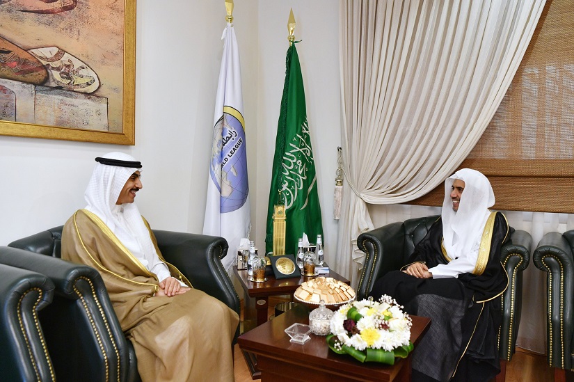 رابطہ عالم اسلامی کے سیکرٹری جنرل عزت مآب شیخ ڈاکٹر محمد العیسی سے مملکت سعودی عرب  میں متعین کویتی سفیر شیخ ثامر جابر احمد الصباح کی ملاقات