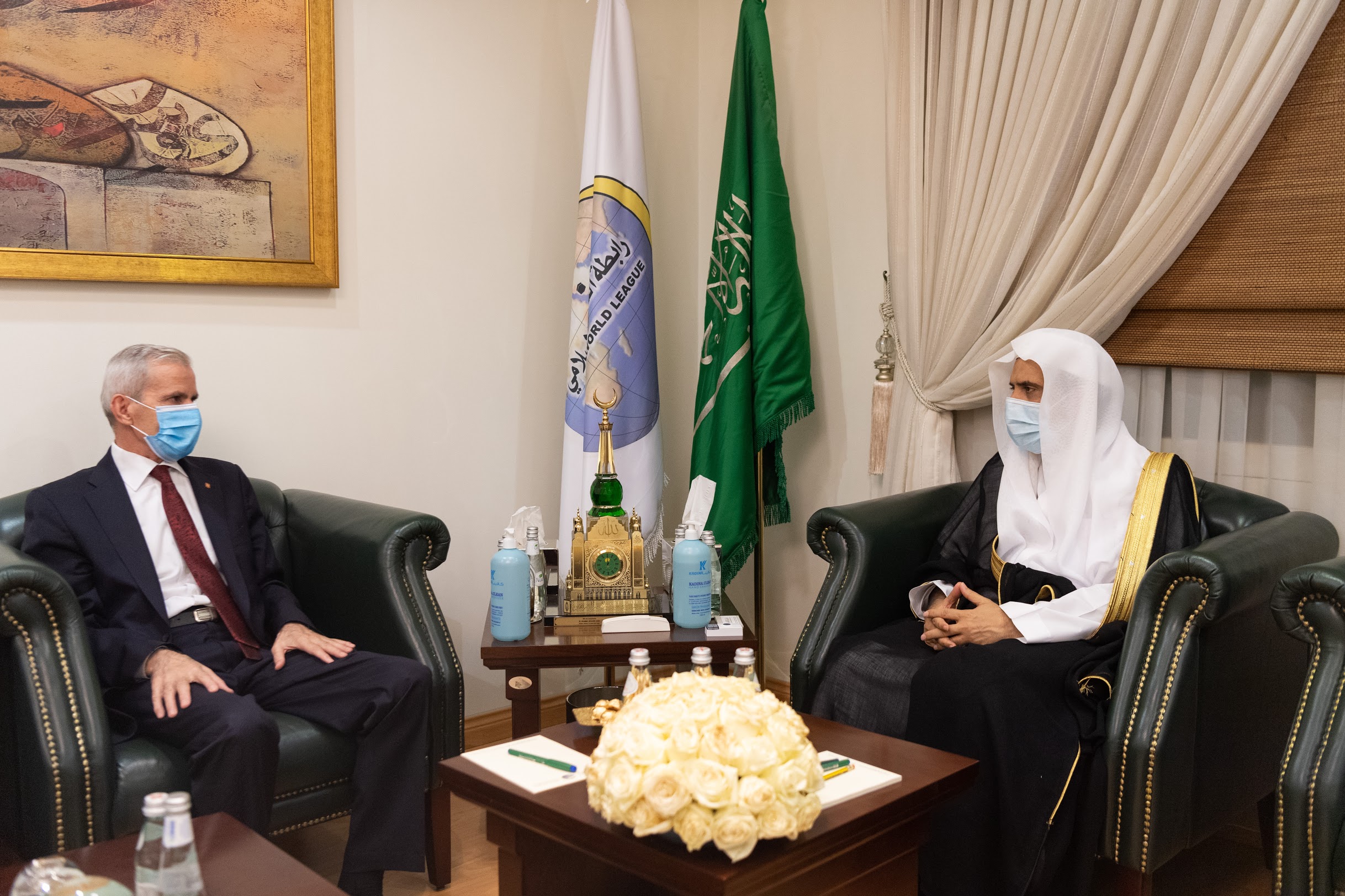 Dr Mohammad Alissa Hosted Several Ambassadors At The Muslim World League Headquarters