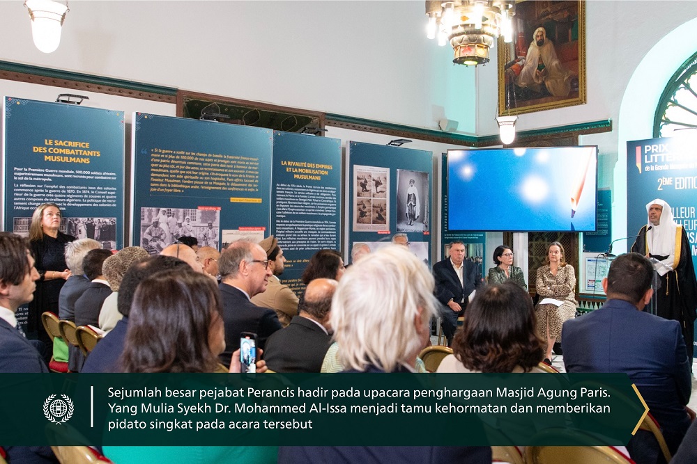 Masjid tertua di Eropa "Masjid Agung Paris" menjadi tuan rumah bagi Yang Mulia Syekh Dr.Mohammed Al-issa