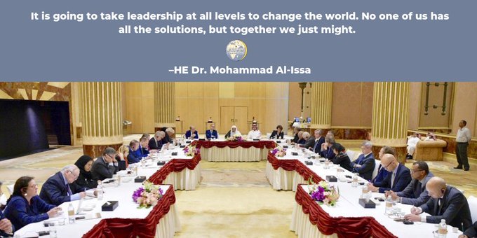  HE Dr. Mohammad Alissa says: "It is going to take leadership at all levels ot change the world. No one of us has all the solutions, but together we just might"