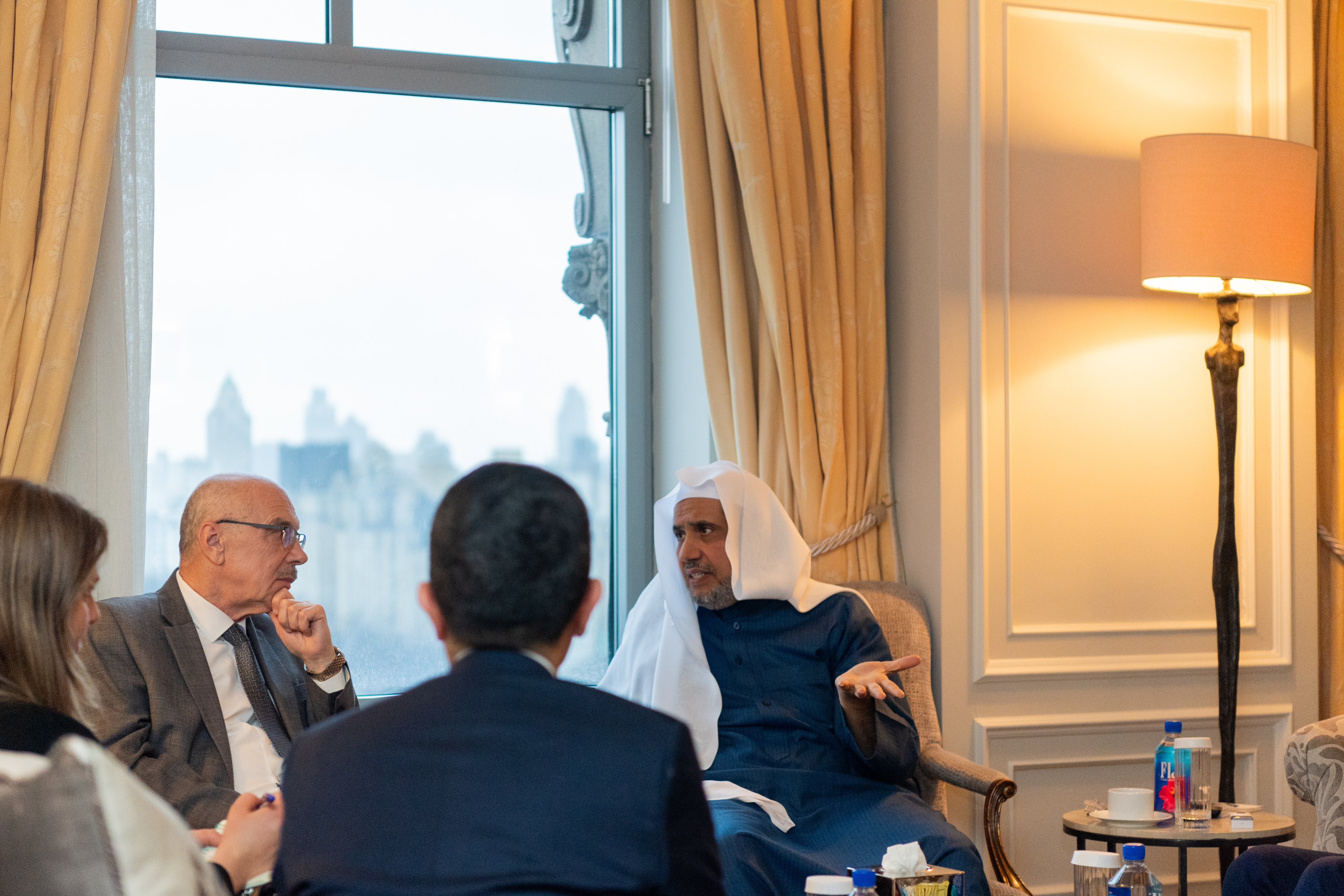 His Excellency Sheikh Dr. Mohammad Al-Issa, Secretary-General of the Muslim World League (MWL) and Chairman of the Organization of Muslim Scholars, received the United Nations Counter-Terrorism Delegation