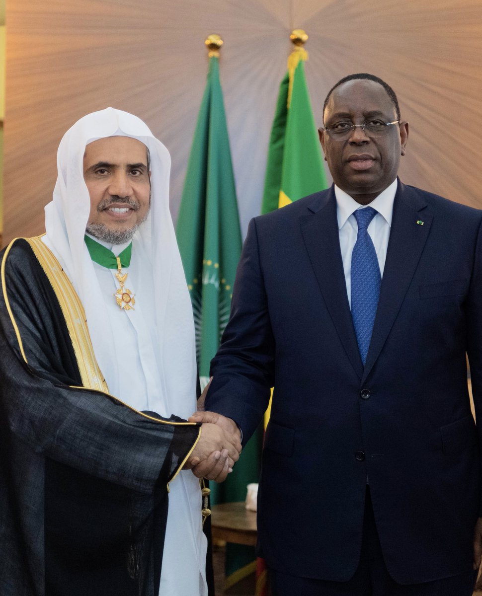 President Macky_Sall PR_Senegal gave HE Dr.Mohammed Alissa the Grand Order of the State in recognition of his global efforts in promoting religious moderation, intercultural harmony, and humanitarian programs around the world