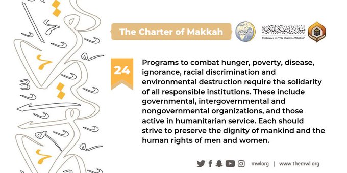 Programs to combat hunger & poverty require the solidarity of all responsible institutions