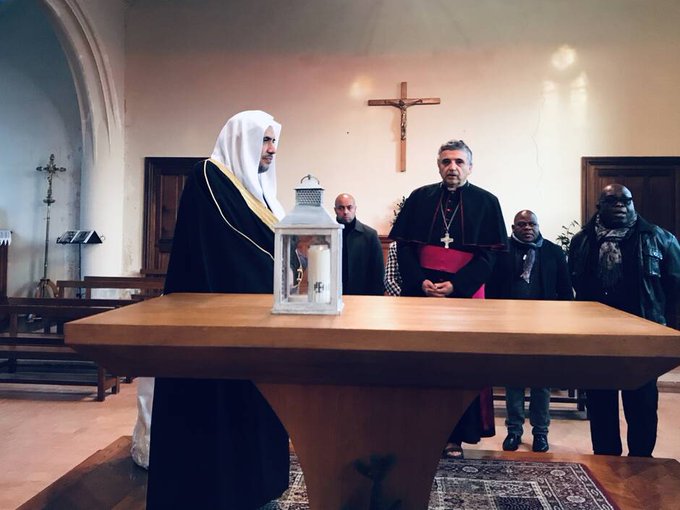 HE Dr. Mohammad Alissa laid a wreath at the Church of Saint-Étienne-du-Rouvray as a tribute to Fr