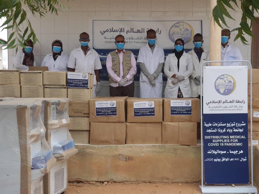 The MWL in Somalia secured additional medical supplies for the Ministry of Health to distribute to those on the front lines of the ongoing COVID19 coronavirus pandemic