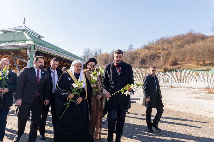 In February, HE Dr. Mohammad Alissa led a delegation to the Srebrenica Memorial Center