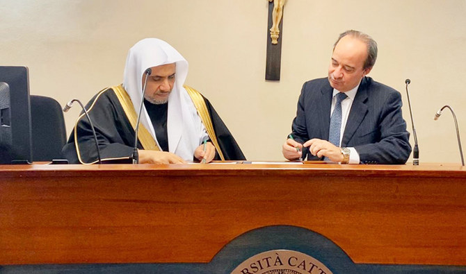 The MWL signed a partnership agreement with Unicatt intending to develop and improve Arabic-language programs and Arab and Islamic cultural research activities at the university