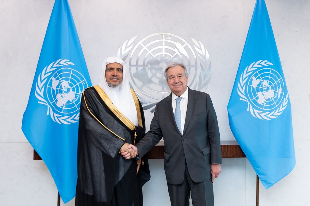 The Secretary-General of the United Nations receives Sheikh Al-Issa and affirms his full support for the efforts of the League