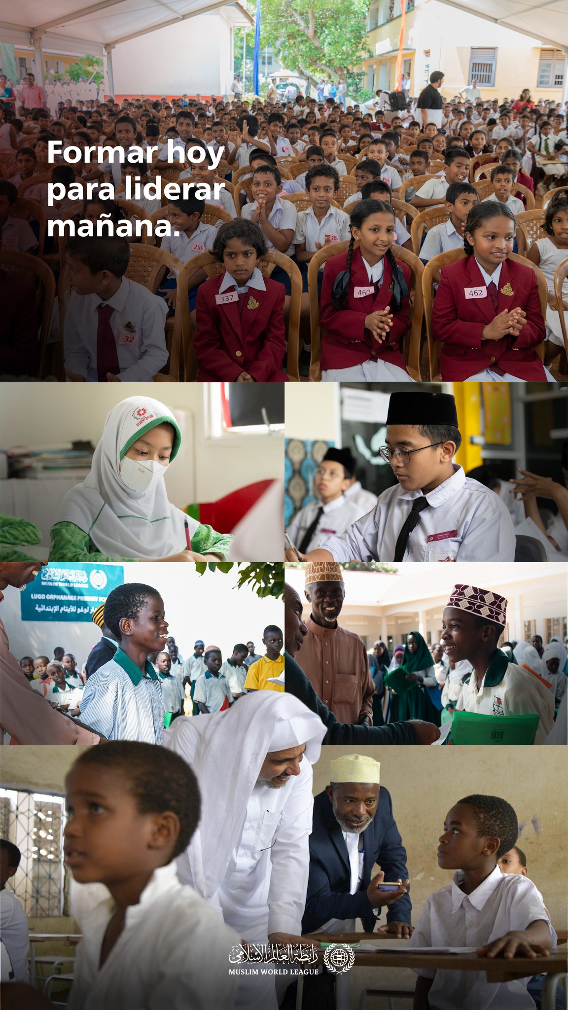 La educación es un derecho humano, un deber religioso y la clave para el progreso de las naciones.  La educación de los huérfanos, en particular, es una toma de conciencia y un medio de empoderamiento.