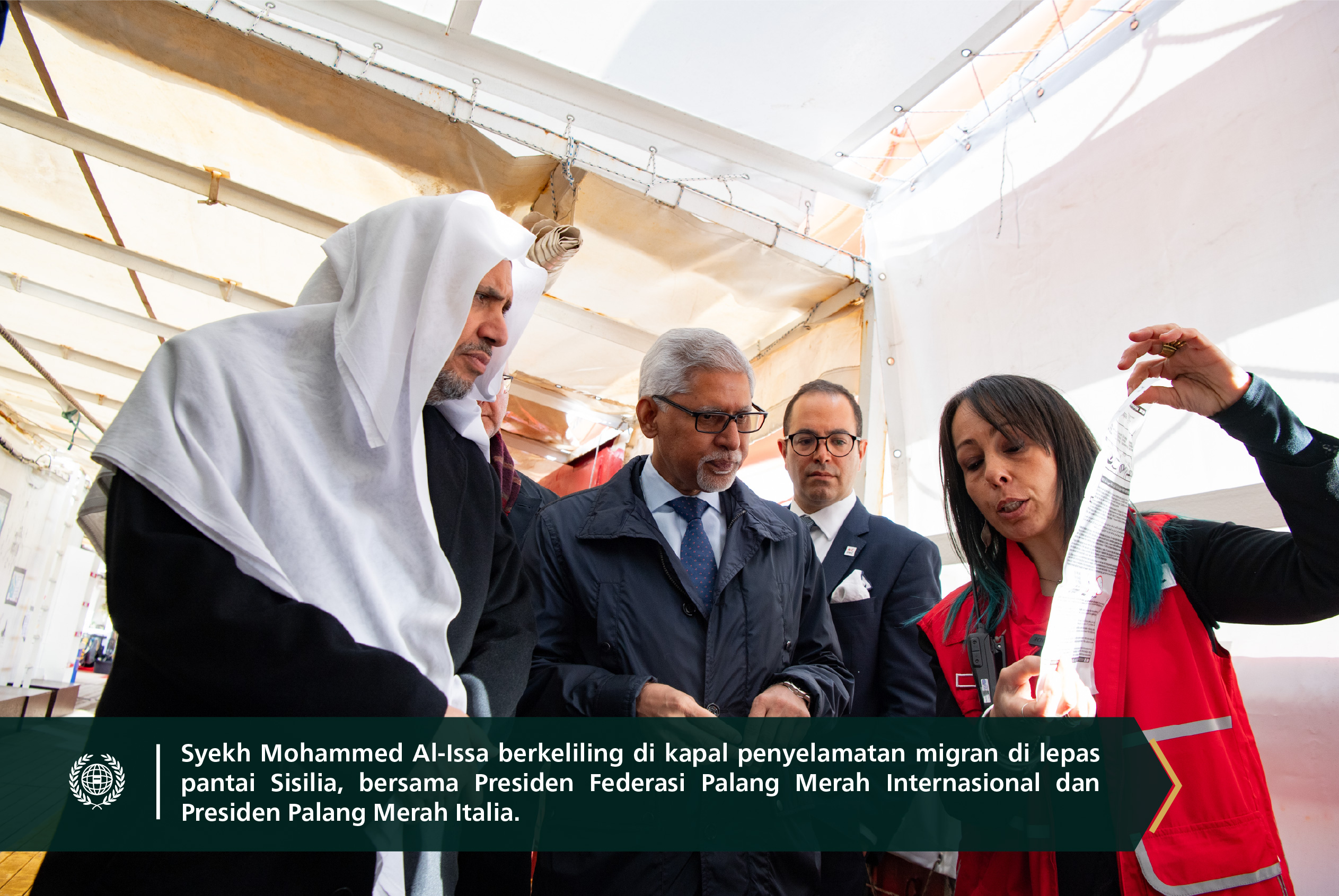 Yang Mulia Sekretaris Jenderal LMD, Syekh Dr. Mohammed Alissa, bertemu dengan Yang Mulia Presiden Federasi Internasional Perhimpunan Palang Merah dan Bulan Sabit Merah