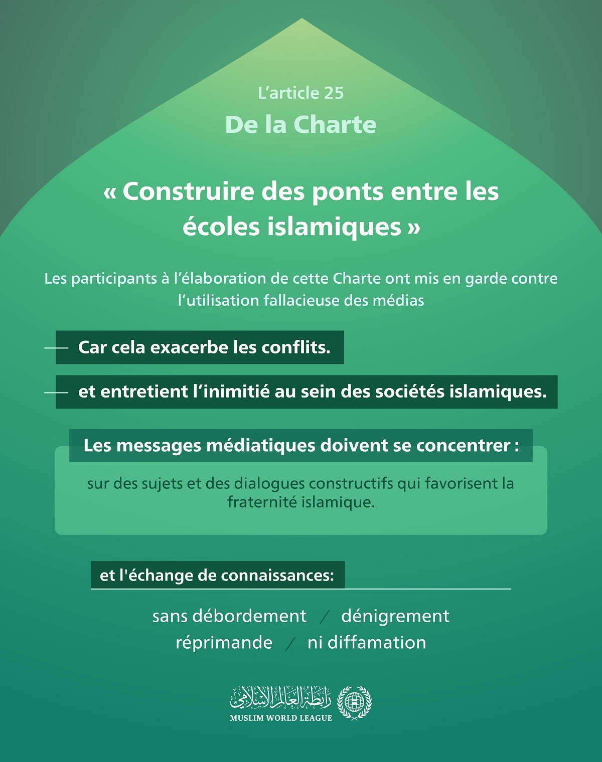 Les médias et l’exacerbation des conflits dans les sociétés islamiques :