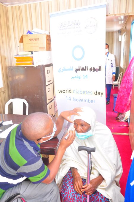 The Muslim World League organized free healthcare screenings and trainings for providers at the various hospitals