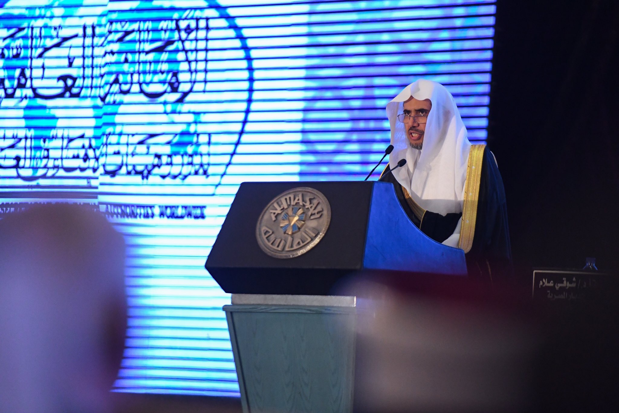 Speaking to the Fatwa conference in Cairo, SG said "living Fatwas lack thought and freedom..&amp; Allah's laws mustn't be randomly live on air"