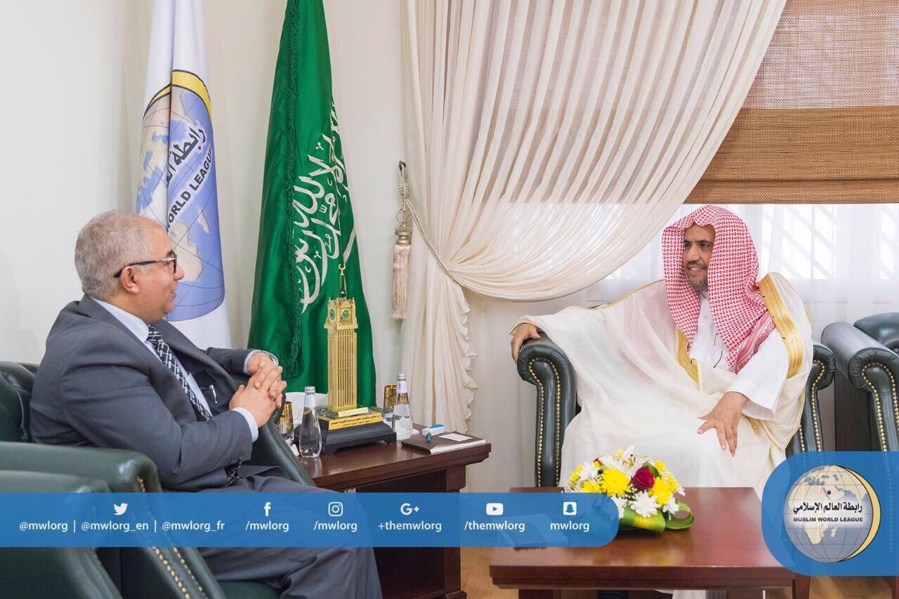‏معالي الأمين العام يلتقي الأمين العام للمؤتمر الإسلامي الأوربي الدكتور محمد البشاري
