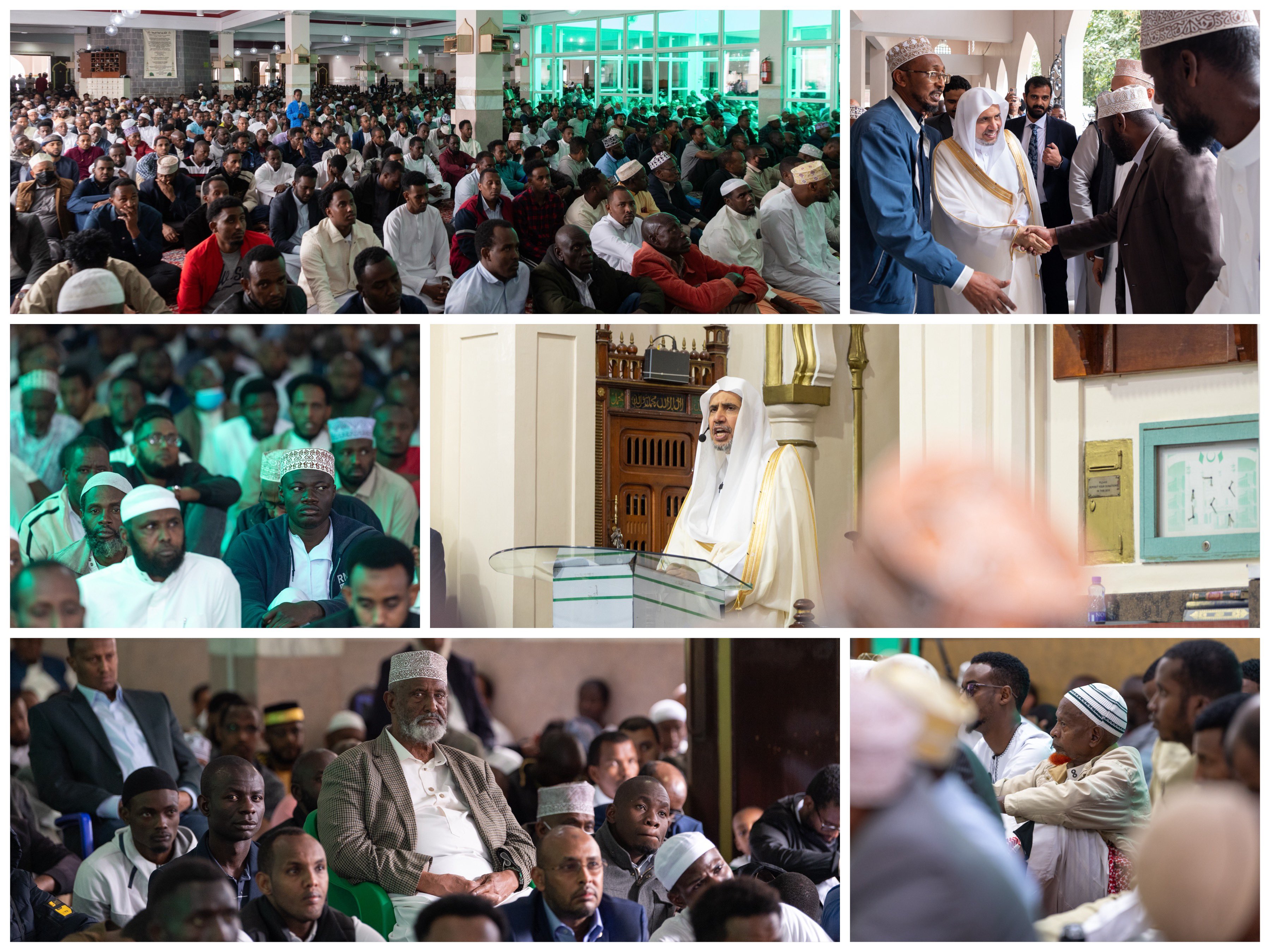Hace unos momentos en la mezquita más grande de Kenia: el Sheij Mohammed Al-Issa pronunció hoy el sermón del viernes en la capital Nairobi
