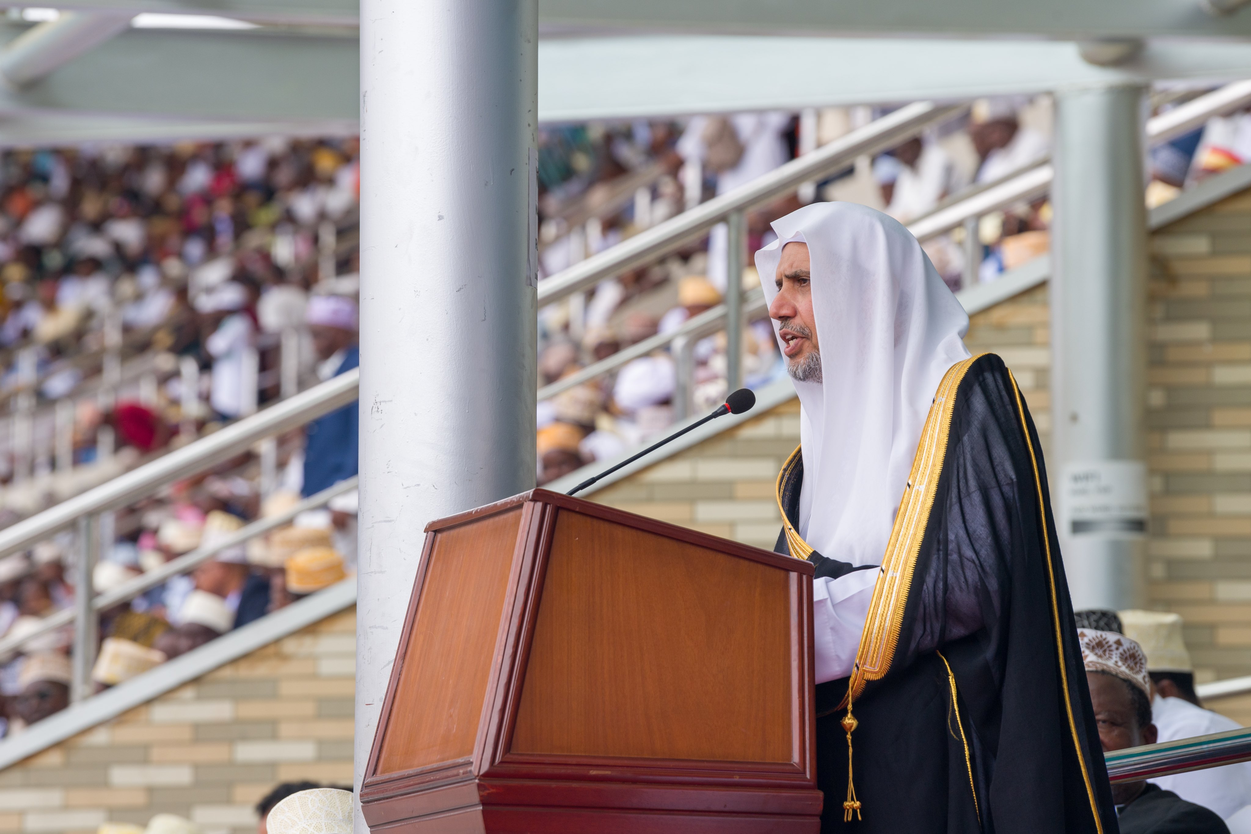 The main stadium in Dar es Salaam hosts the memorizers of the Holy Quran. This event, characterized by a unique Quranic scene, welcomed over 60,000 participants and invitees.