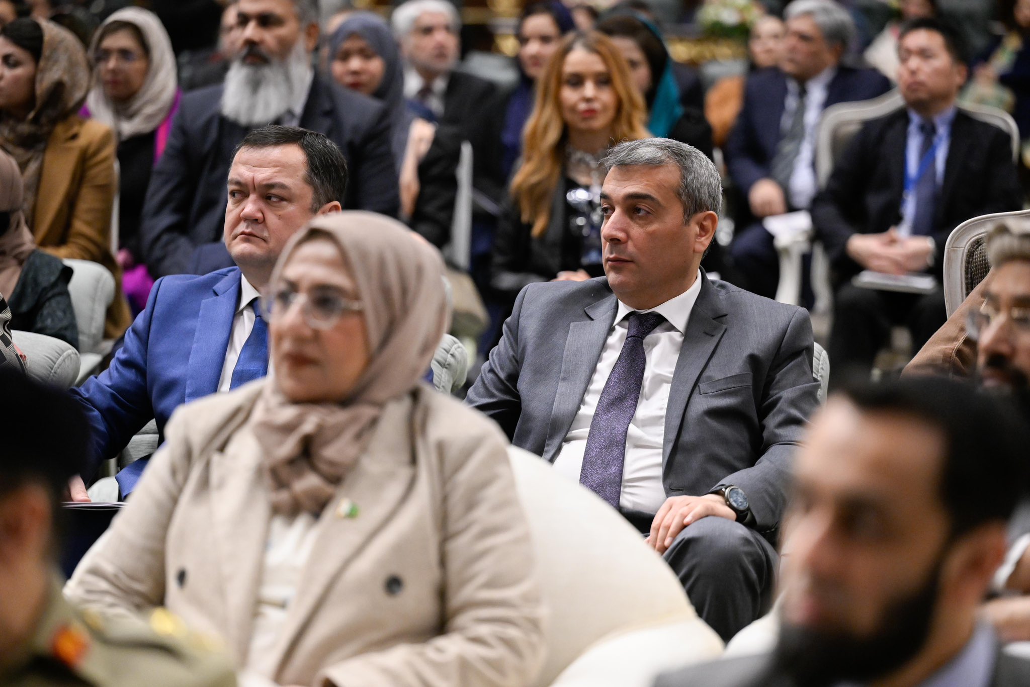 Prime Minister of Islamic Republic of Pakistan Mr. Muhammad Shehbaz Sharif, during his sponsorship of the conference. World Islamic League: Girls Education in Muslim societies, from Pakistan's capital Islamabad: