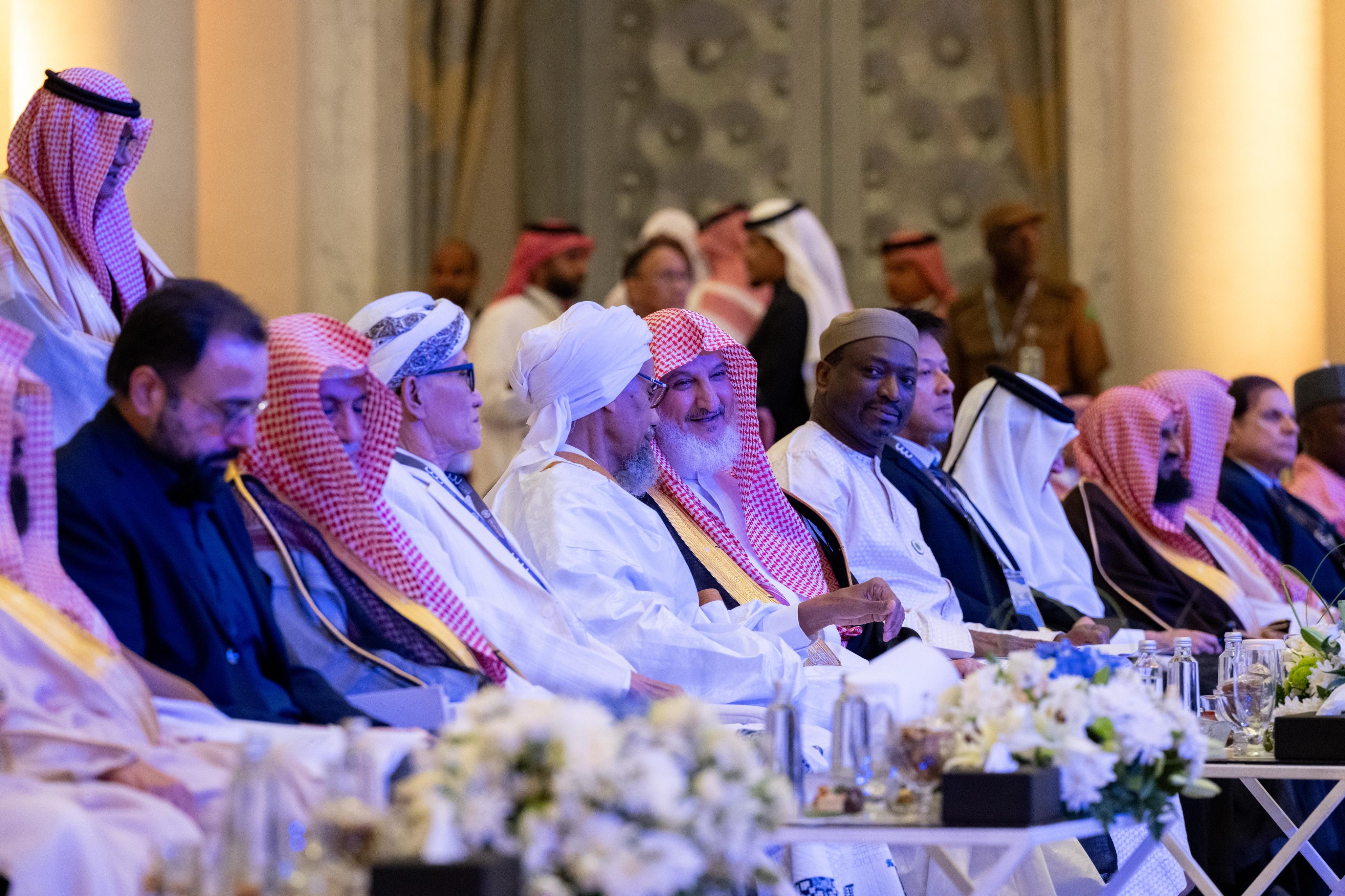 El Mufti General del Reino de Arabia Saudita, Sheij Abdulaziz Al Sheikh, durante la apertura de la segunda edición de la conferencia ConstruyendoPuentesEntreLasEscuelas: