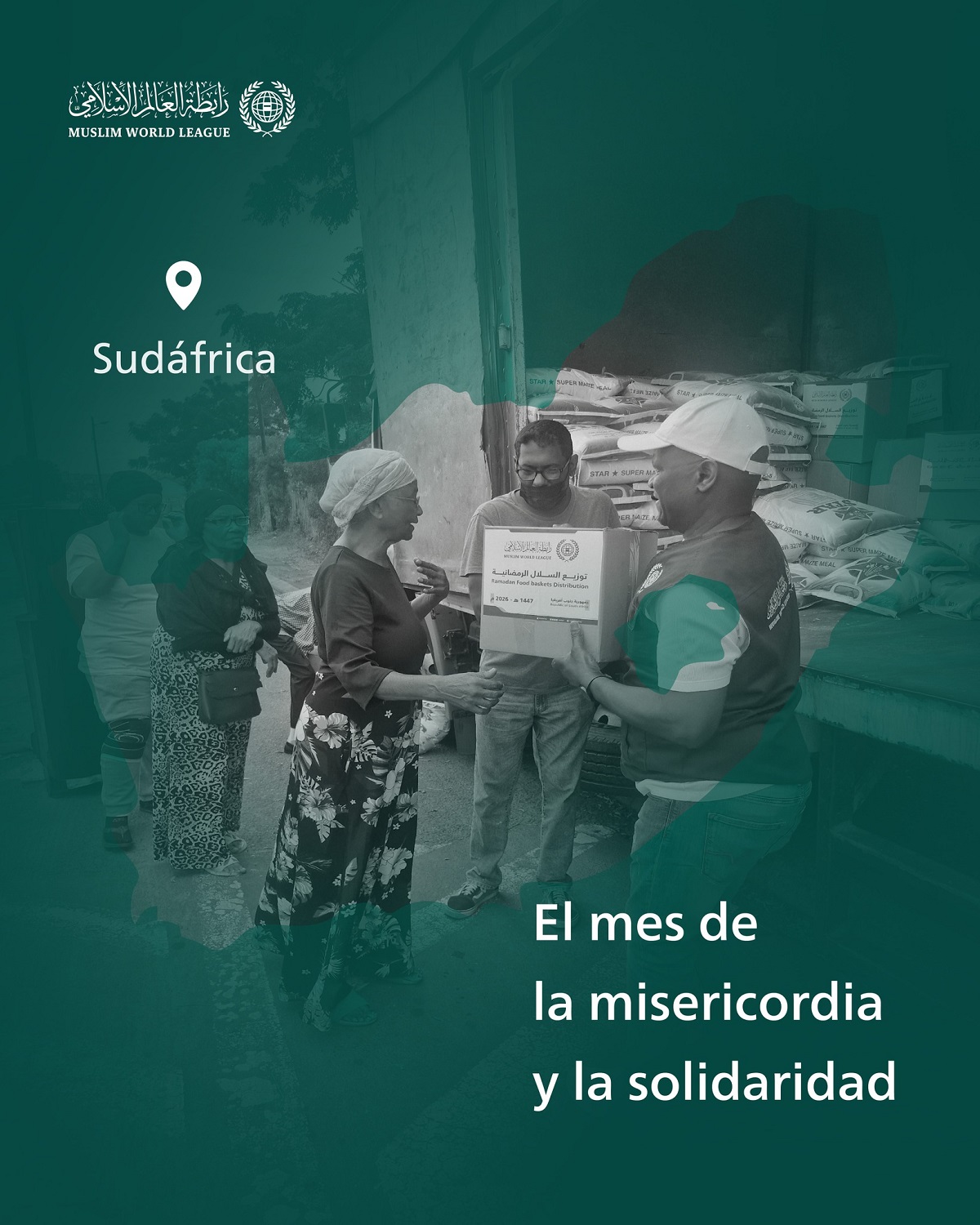 La Liga del Mundo Islámico continúa el envío de cestas de Ramadán en beneficio de las personas necesitadas en todo el mundo. Estos son los convoyes que han llegado a la República de Sudáfrica