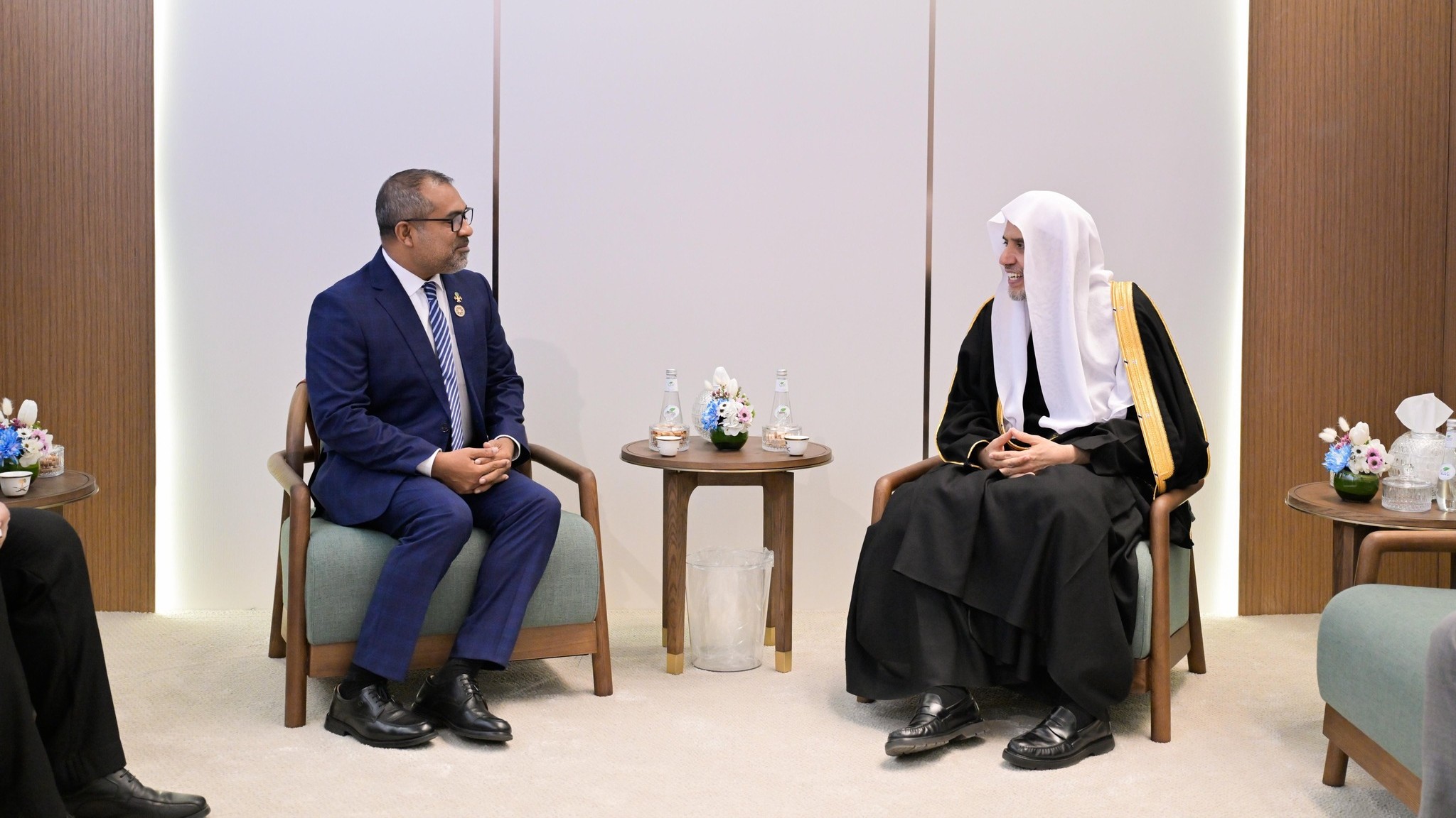 H.E. Sheikh Dr. Mohammed Al-Issa, met in Riyadh with H.E. Dr. Abdulla Khaleel, Minister of Foreign Affairs of the Maldives