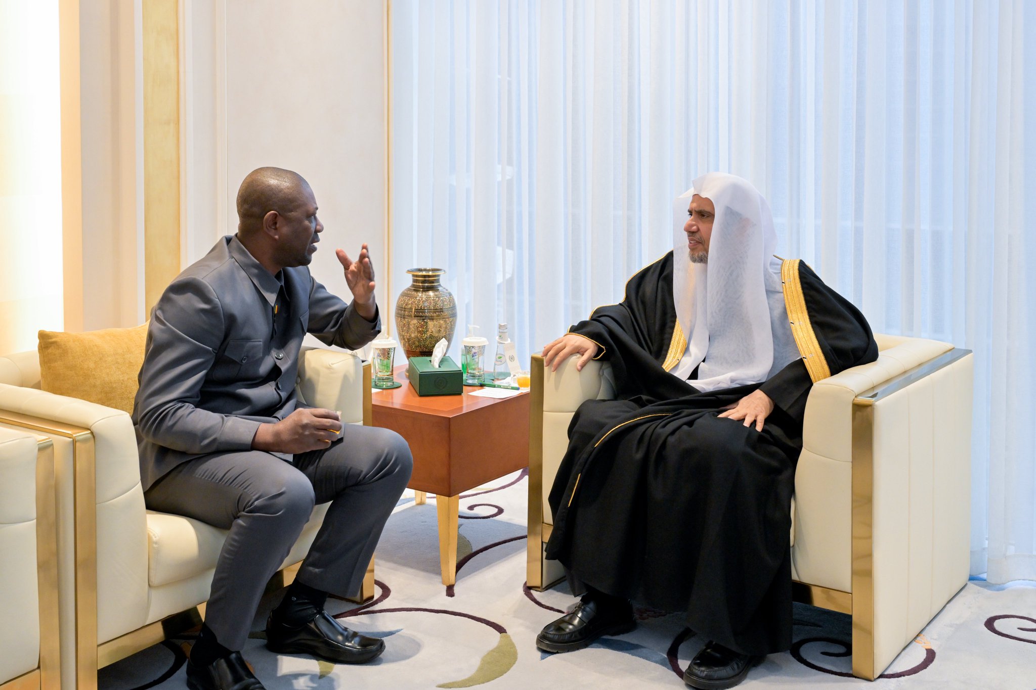 El Sheij Mohammed Alissa recibió hoy al Ministro de Asuntos Religiosos, del Culto y de las Costumbres de la República de Malí, el Dr. Mahamadou Oumar Koné