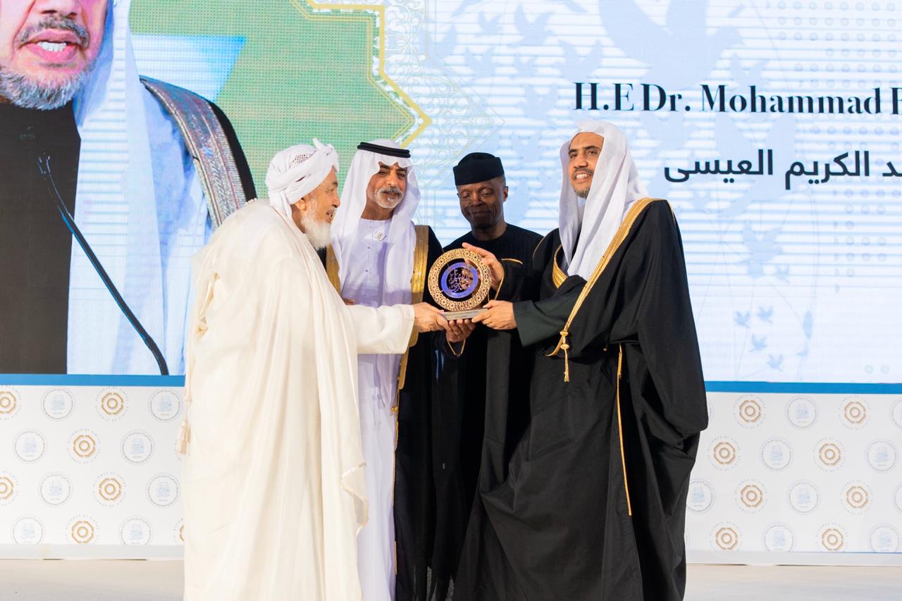 HE Dr. Mohammad Alissa was recognized for his efforts to promote interfaith and intercultural peace by ppeaceims in Abu Dhabi last December