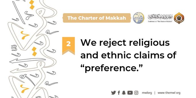 The Charter offers guidance on the principles that illuminate the true meaning of Islam