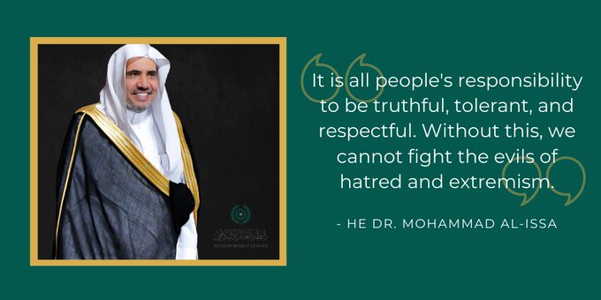 HE Dr. Mohammad Alissa : Every person has a responsibility to be truthful, tolerant, and respectful