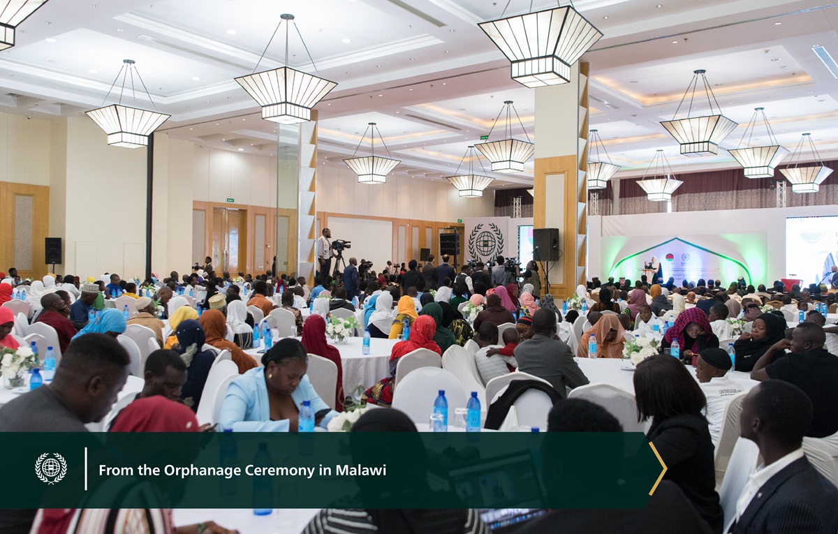 In tribute to the sponsorship of 6,000 orphans by the Muslim World League, the organization inaugurated its orphan programs in the Republic of Malawi.