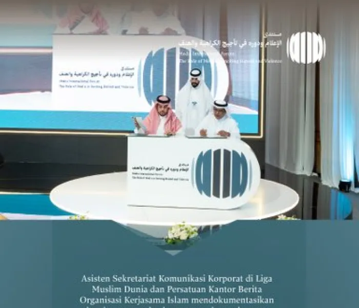 Tujuan utamanya adalah untuk menghadapi kampanye misinformasi dan tujuan buruk terhadap Islam, kesucian dan isu-isunya: Nota kesepahaman antara Asisten Sekretariat Komunikasi Korporat di Liga Muslim Dunia dan Persatuan Kantor Berita Organisasi Kerjasama Islam.