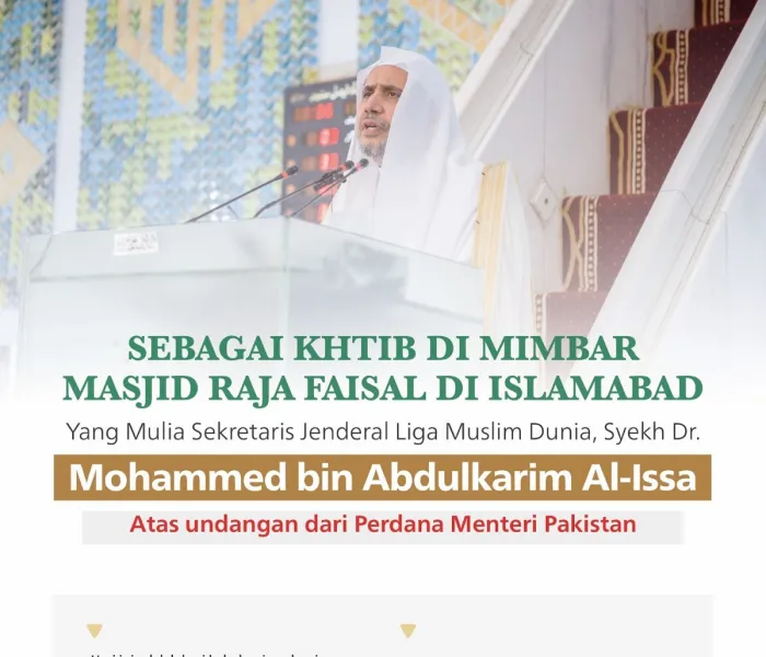 Dari mimbar masjid terbesar di Asia Selatan dan anak benua India: